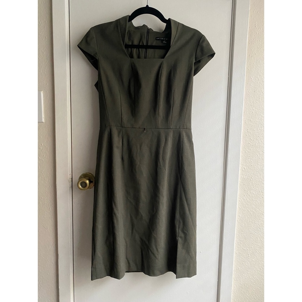 Antonio Melani Capsleeve Herringbone Dress